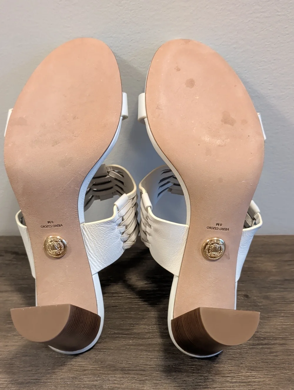 Veronica Beard Georgie Woven Dual-Band Slide Sandals